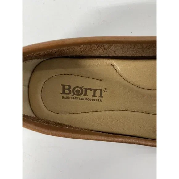 Born brown leather driving shoe loafer 8 medium - Picture 3 of 9